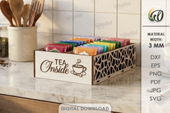 3D Tea Holders Bundle Laser Cut. Tea Bag Organizer SVG Product Image 10