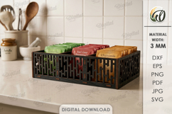 3D Tea Holder Laser cut. Tea Bag Organizer. Storage Box SVG Product Image 1