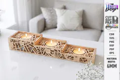 Wooden Tealight Candle Holders Laser Cut | Candle Stands Kit Product Image 1