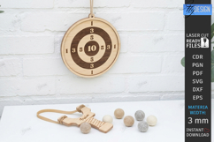 Wooden Toy Slingshot Target Laser Cut Bundle | Kids Outdoor Product Image 2