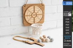Wooden Toy Slingshot Target Laser Cut | Kids Outdoor Games Product Image 1