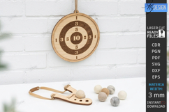 Wooden Toy Slingshot Target Laser Cut | Kids Outdoor Games Product Image 1