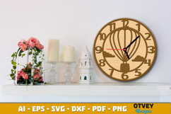 Wooden Transport Wall Clock Laser Cut File Product Image 3