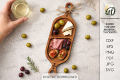 Kitchen Serving Snack Tray Laser Cut. Treat Board SVG Product Image 10