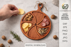 Kitchen Serving Snack Tray Laser Cut. Treat Board SVG Product Image 11