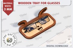 Bunny Eyeglass Holder Laser Cut. Animal Eyeglass Tray SVG Product Image 1