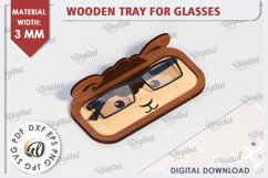 Sheep Eyeglass Holder Laser Cut. Animal Eyeglass Tray SVG Product Image 1
