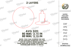 Christmas Tree Ornament Laser Cut. Christmas Decor SVG Product Image 2