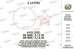 Christmas Tree Ornament Laser Cut. Christmas Decor SVG Product Image 2