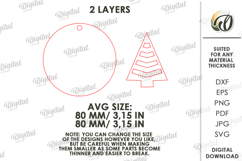 Christmas Tree Ornament Laser Cut. Christmas Decor SVG Product Image 2