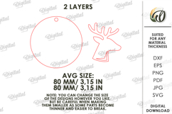 Christmas Tree Ornament Laser Cut. Christmas Decor SVG Product Image 2