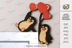 Valentine&#039;s Day Door Corners Bundle Laser Cut. Valentine SVG Product Image 9