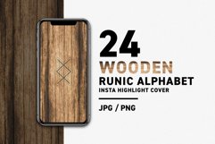 Wooden Viking Old Norse Rune Characters Product Image 1