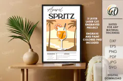 Wooden Wall Art Laser Cut. Framed Retro Poster SVG Product Image 1