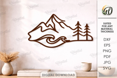 Nature Wall Art Bundle Laser Cut. Wall Decor SVG Product Image 7