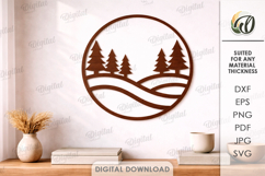 Nature Wall Art Bundle Laser Cut. Wall Decor SVG Product Image 8