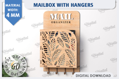 Wooden Key Holders LaserCut Bundle. Wall Mailbox With Hanger Product Image 5