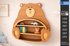 Modern Wall Shelf Laser Cut | Home Décor | Functional Art Product Image 1