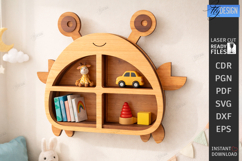 Modern Wall Shelf Laser Cut | Home Décor | Functional Art Product Image 1