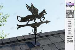 Wooden Weather Vane Laser Cut | Wind Vane | Home Decor | CNC Product Image 1
