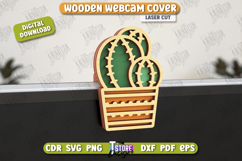 Wooden Webcam Cover | Monitor Decoration |Computer Accessory Product Image 1