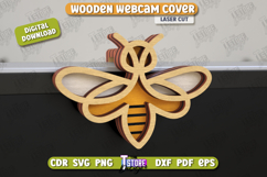 Wooden Webcam Cover | Monitor Decoration |Computer Accessory Product Image 1