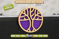 Wooden Webcam Cover | Monitor Decoration |Computer Accessory Product Image 1