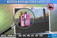 Wooden Webcam Cover Laser Cut Bundle, Webcam Cover Privacy Product Image 6