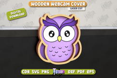 Wooden Webcam Cover | Monitor Decoration |Computer Accessory Product Image 1