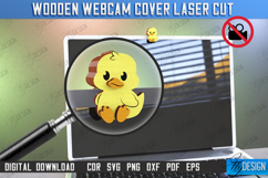 Wooden Webcam Cover Laser Cut Bundle, Webcam Cover Privacy Product Image 9
