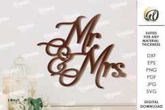 Wedding Decor Laser Cut. Wooden Decor SVG Product Image 1