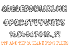 Wooden Whimsy Doodle Font Lettering Wood Texture Log ABC OTF Product Image 2