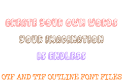 Wooden Whimsy Doodle Font Lettering Wood Texture Log ABC OTF Product Image 3