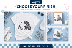 Wooden Winter Cabin SVG Product Image 2