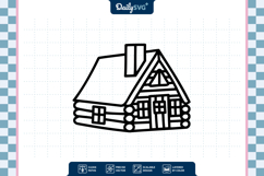 Wooden Winter Cabin SVG Product Image 3