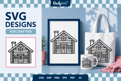 Wooden Winter Cabin SVG Product Image 1