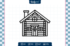 Wooden Winter Cabin SVG Product Image 3
