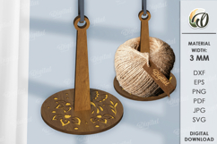 Wooden Wrist Yarn Holders Bundle Laser Cut. Knitters SVG Product Image 12