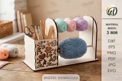 Yarn Holders For Crocheting Bundle Laser Cut. Knitters SVG Product Image 6