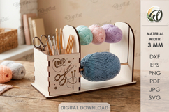 Yarn Holders For Crocheting Bundle Laser Cut. Knitters SVG Product Image 8