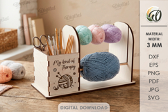 Yarn Holders For Crocheting Bundle Laser Cut. Knitters SVG Product Image 9