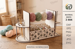 Yarn Holders For Crocheting Bundle Laser Cut. Knitters SVG Product Image 12