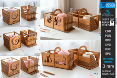 Yarn Organizer Boxes Laser Cut Bundle | Knitting and Crochet Product Image 1