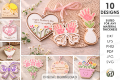 3D Mother's Day Ornaments Bundle Laser Cut. Gift For Mom SVG Product Image 1