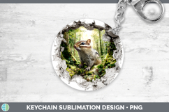 GorgeousWoodland 3D Hole Keychain design.