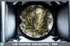 GorgeousWoodland 3D Hole Car Coaster design.