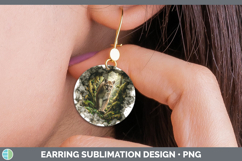 GorgeousWoodland 3D Hole Round Earrings design.