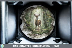 GorgeousWoodland 3D Hole Car Coaster design.