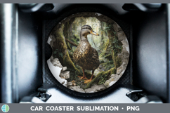 GorgeousWoodland 3D Hole Car Coaster design.