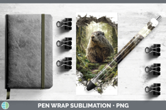 GorgeousWoodland 3D Hole Pen Wrap design.